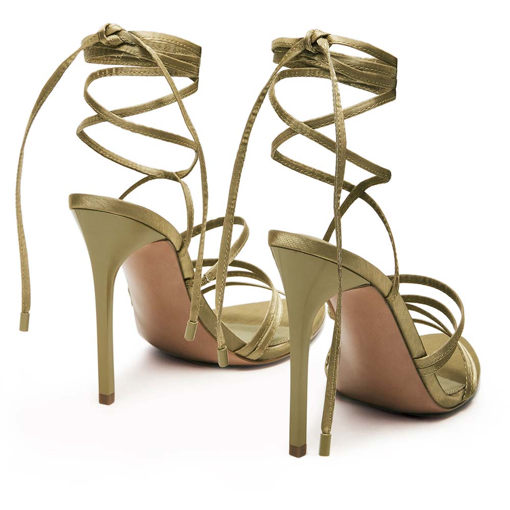Sandale cu toc înalt femei Steve Madden Arabell verde olive 1460DSSARABELLV