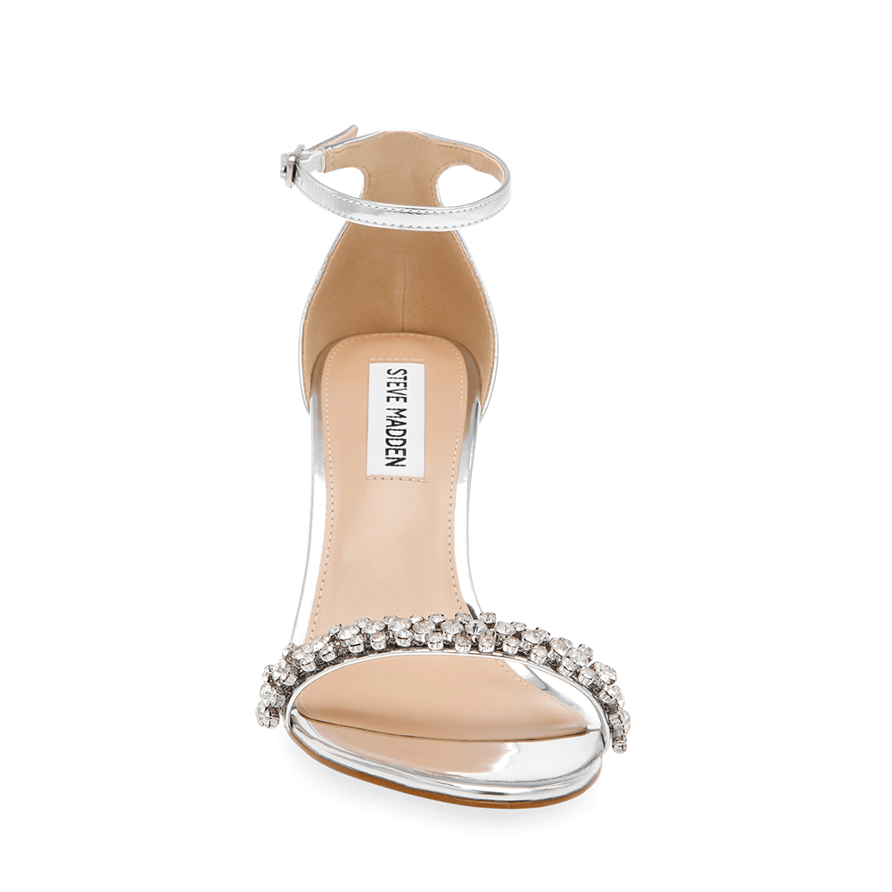 Sandale femei Steve Madden argintii cu toc înalt 1467DSBRAZEN-RAG 