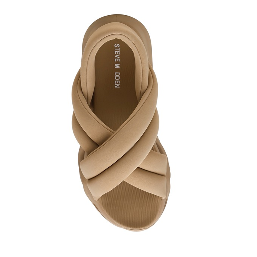 Sandale femei Steve Madden bej din material textil 1469DSHURDLE2BE
