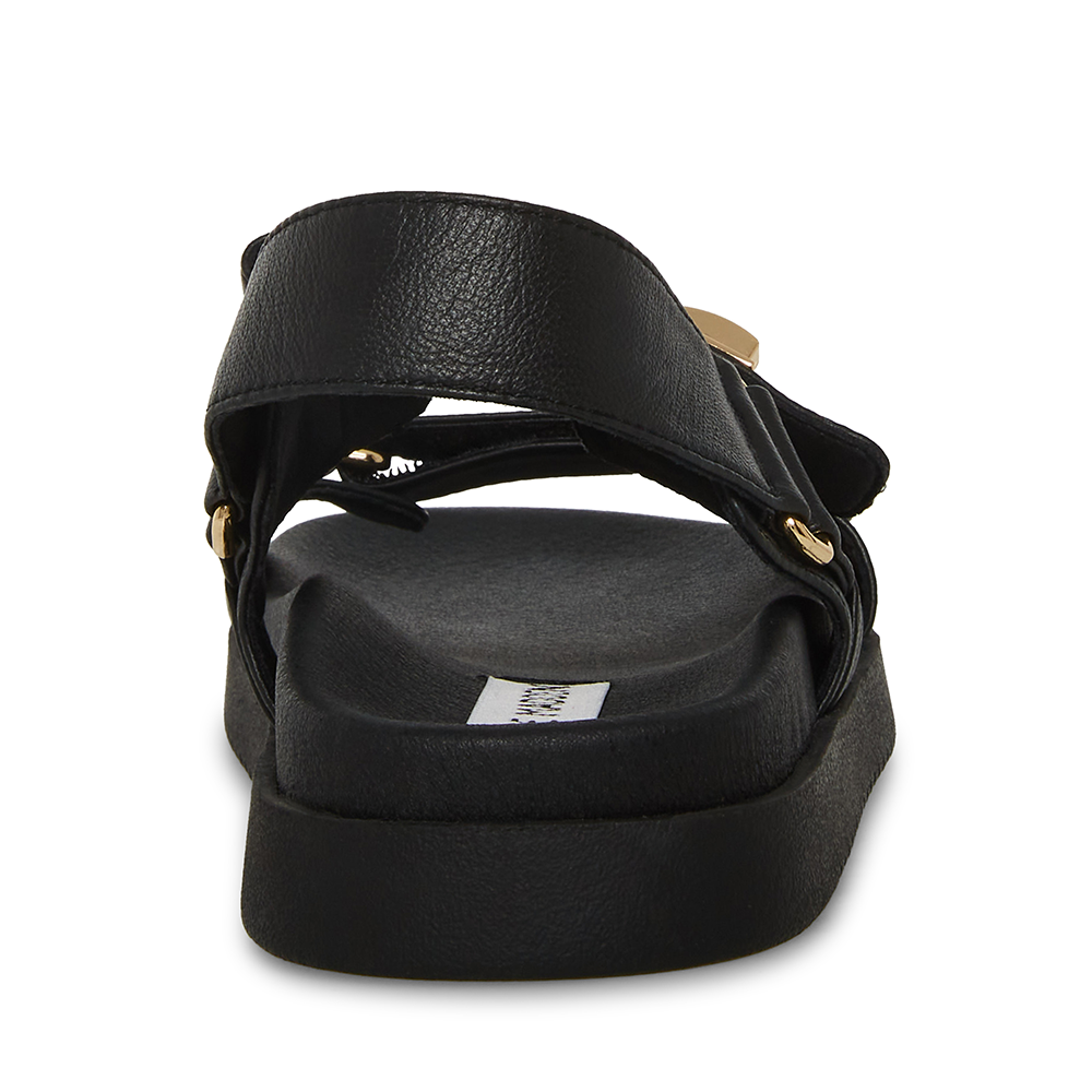 Sandale femei Steve Madden Mona negre din piele naturală 1469DSMONAN