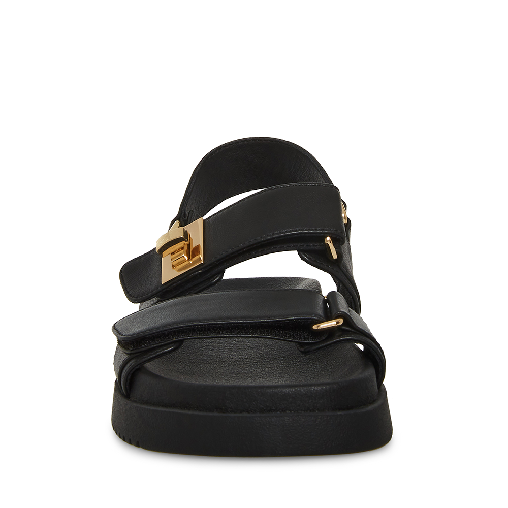 Sandale femei Steve Madden Mona negre din piele naturală 1469DSMONAN
