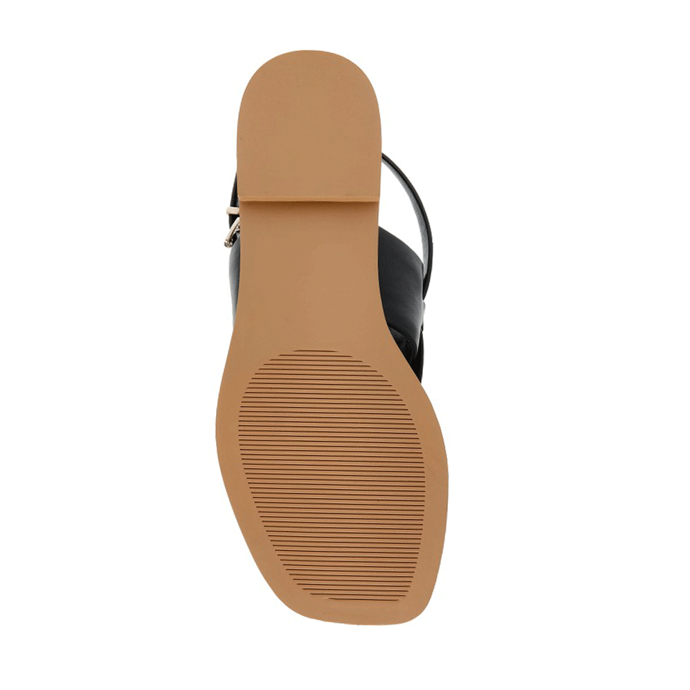 Sandale femei Steve Madden negre cu talpă joasă 1467DSGENIEN
