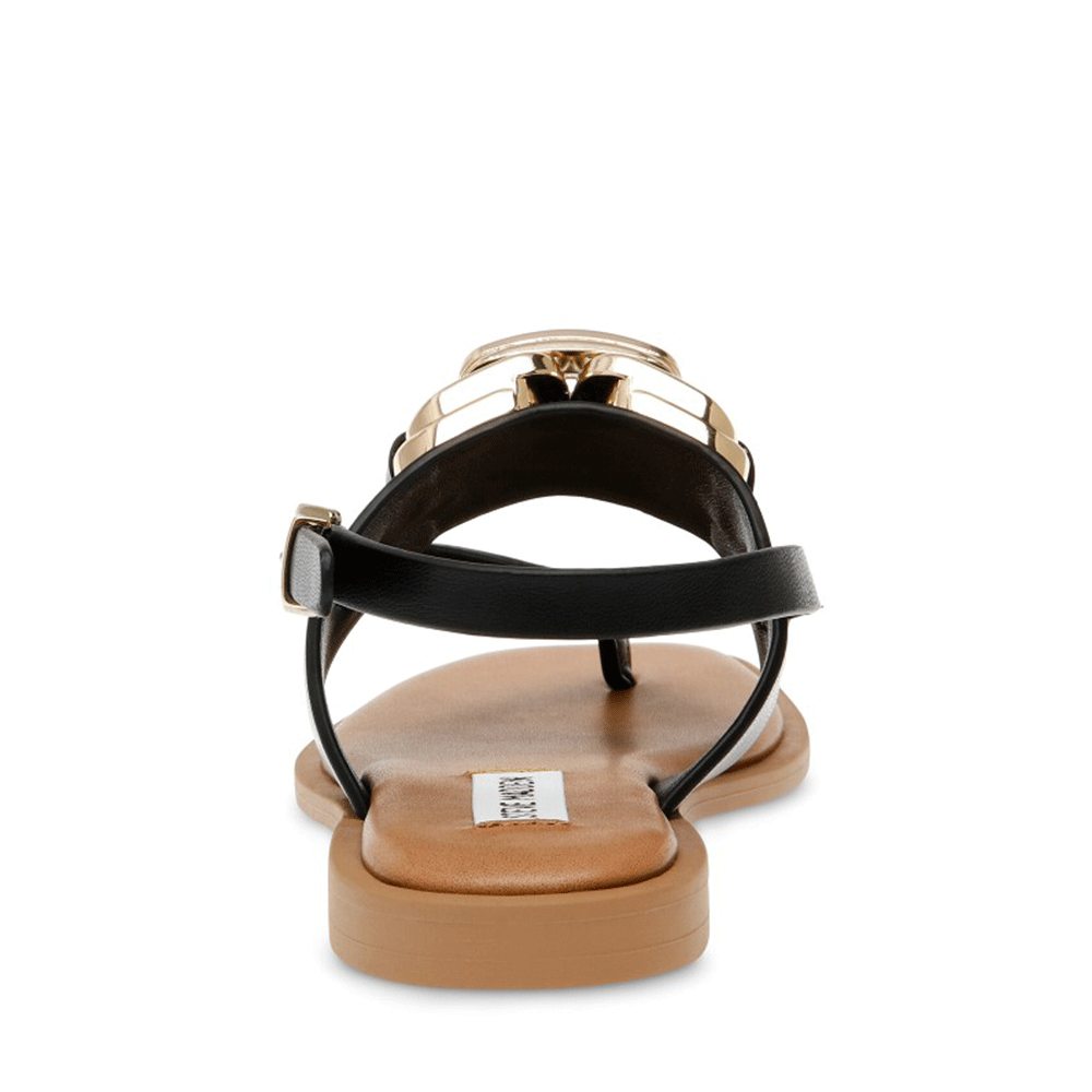 Sandale femei Steve Madden negre cu talpă joasă 1467DSGENIEN