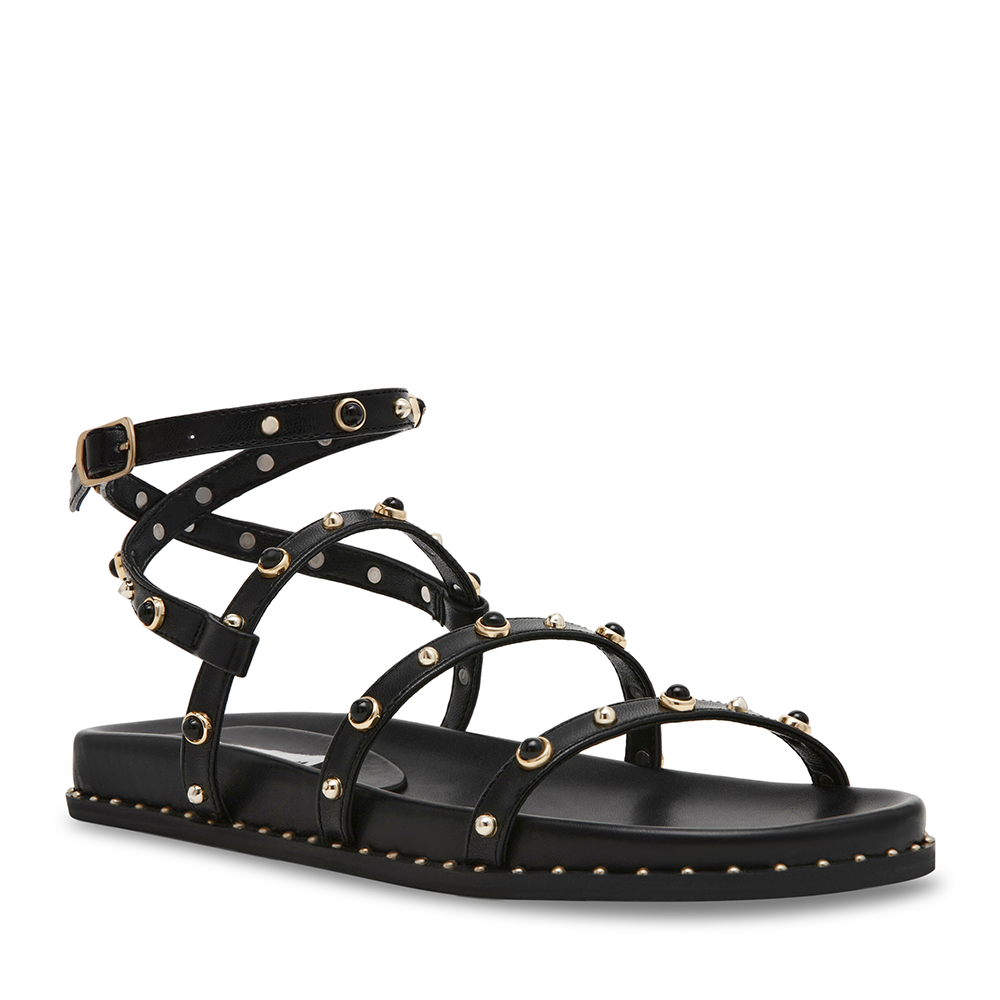 Sandale femei Steve Madden Stormie negre cu elemente deco 1469DSSTORMIEN
